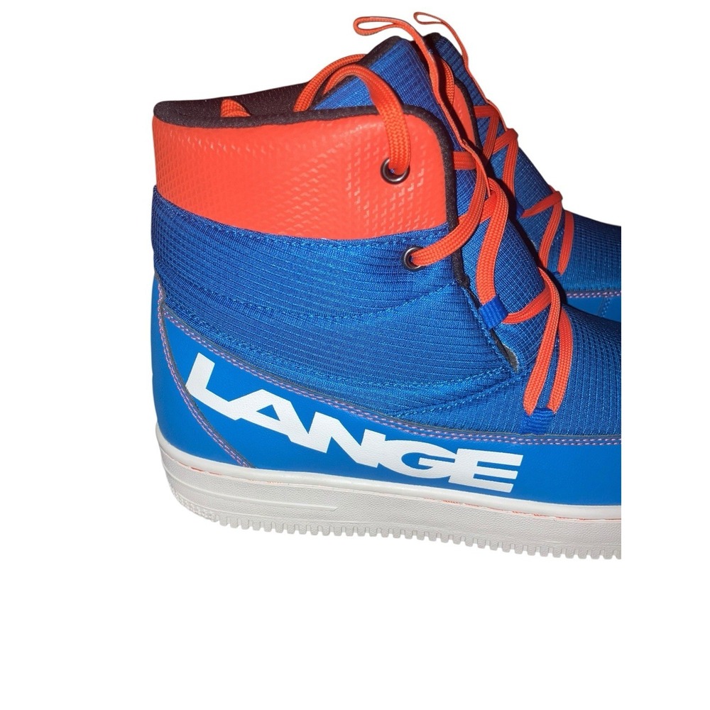 NWOT‎ Lange Podium Snow Soft Shoes Boots Men 11.5  US Blue + Orange Athletic - Picture 6 of 9
